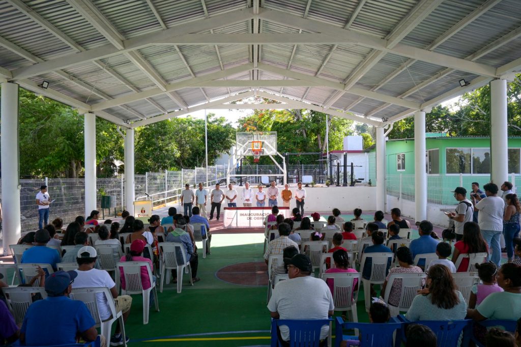 Inauguración de Cancha y Espacios Multideportivos en Macuiltépetl