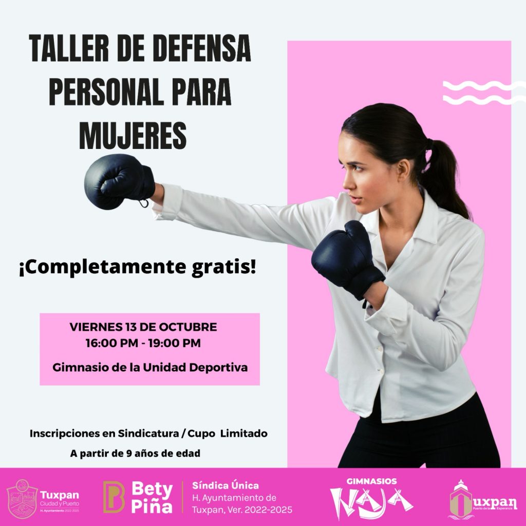 Se impartirá Taller de Defensa Personal para mujeres - Tuxpan Veracruz