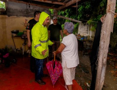 Gobierno de Tuxpan brindó atención inmediata a incidentes provocados por las lluvias y el “Norte” del Frente Frío N° 10