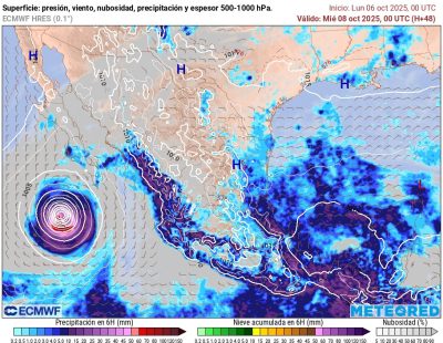 Protección Civil ha emitido una “Alerta Gris” por lluvias a partir de mañana martes, hasta el viernes. Las más intensas se presentarán el miércoles y jueves