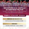 Del 12 de enero al 15 de octubre de 2026 se llevará a cabo el proceso de inscripción para la Cartilla de Identidad Militar en el municipio de Tuxpan.