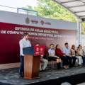 Gobernadora Rocío Nahle inaugura nuevos espacios y equipamiento en el CETMAR No. 20 de Tuxpan