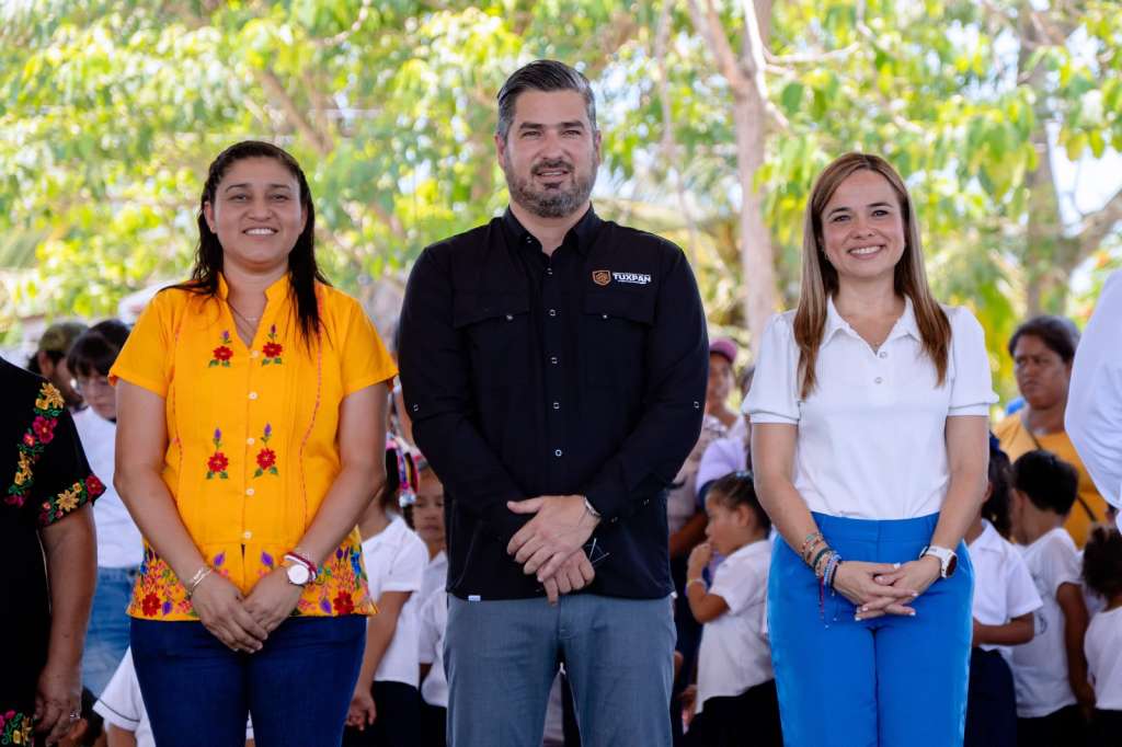 Polideportivo La Mata de Tampamachoco terminado e inaugurado en Tuxpan