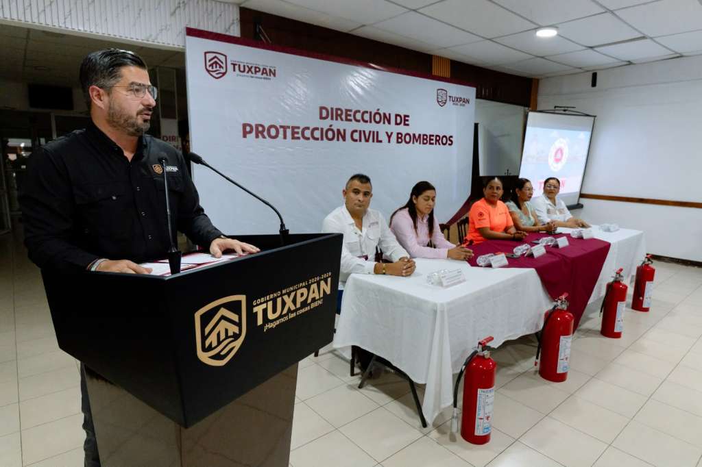 Protección Civil Tuxpan capacitación de autoridades