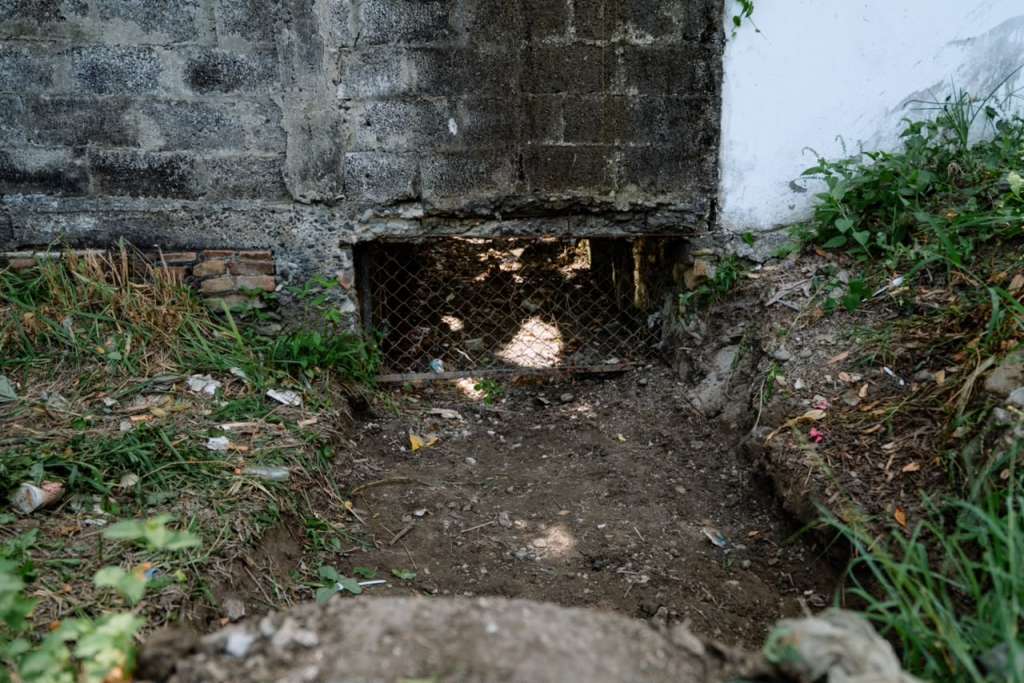 trabajos de limpieza de drenes en Tuxpan
