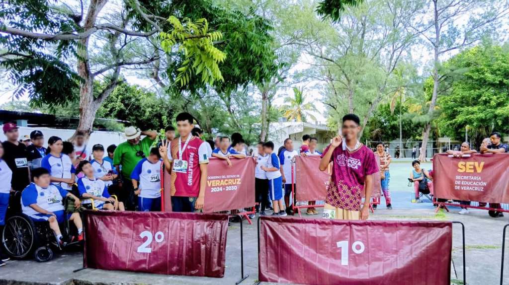 Atletas de Tuxpan en la Paralimpiada Estatal Veracruz 2026